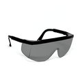 Optic Max Gray Safety Glasses, Adjustable Temples, Anti-Fog 120GAF